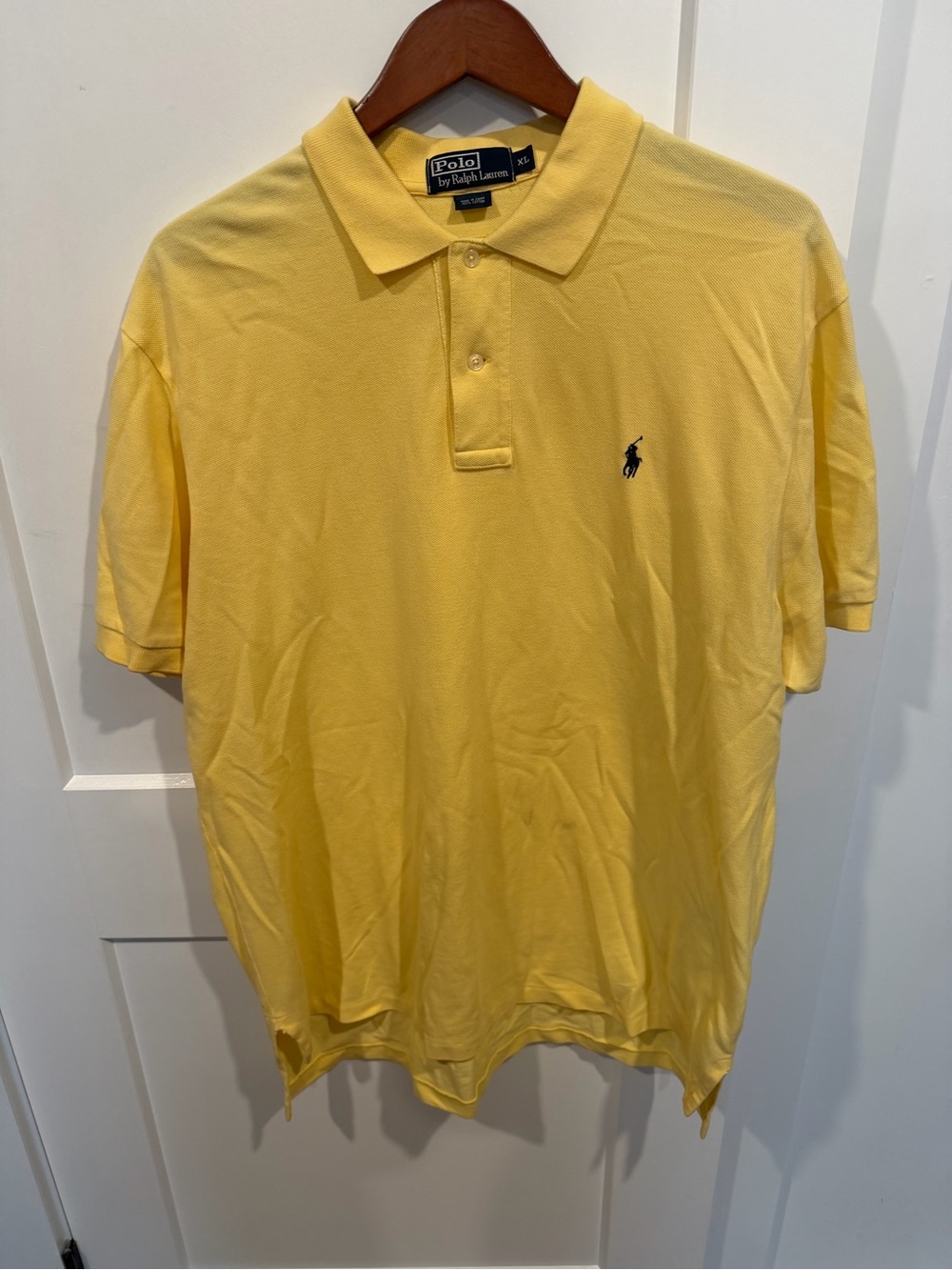 Ralph Lauren Men’s Yellow Polo with Navy Pony